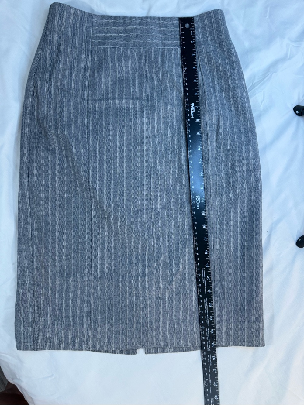 Worthington Gray Pinstripe Pencil Skirt - Picture 5 of 10